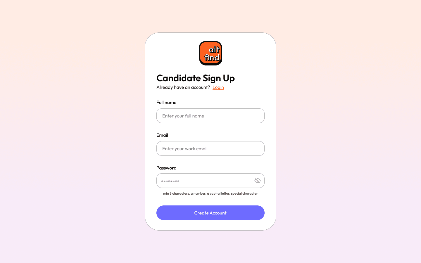 AltFind: An AI Powered ATS Tool for Hiring Professionals screenshot 3
