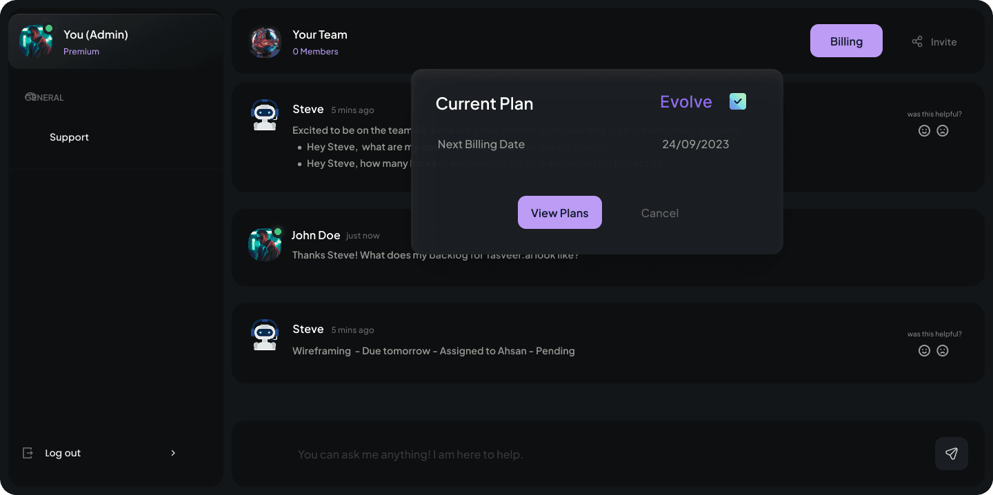 Steve AI: An AI power product management tool for linear.app users screenshot 1