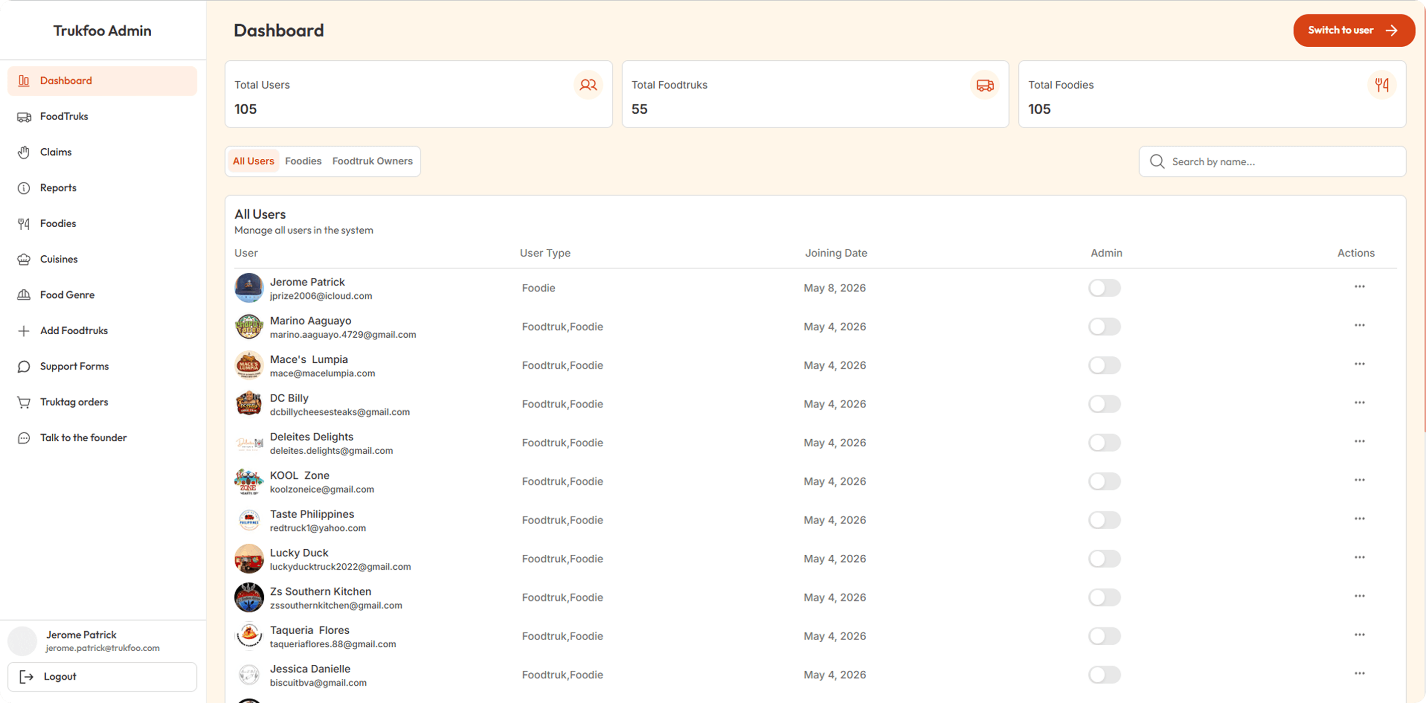 Screenshot 2 of 4 — Trukfoo